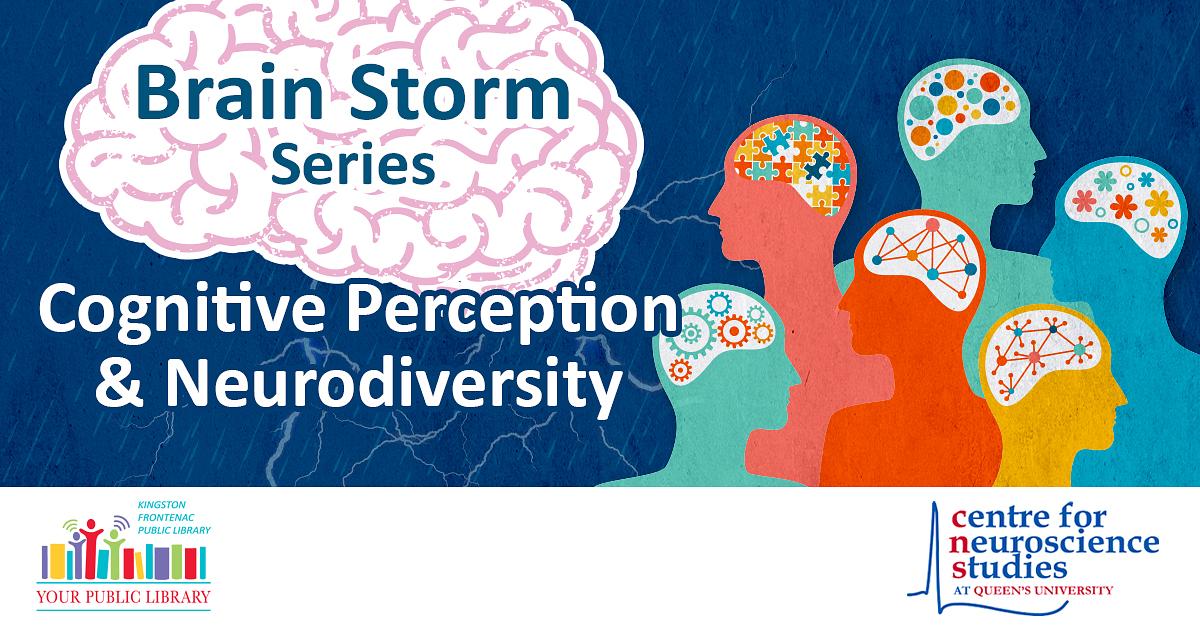 Brain Storm Series Cognitive Perception & Neurodiversity with a variety of illustrated people.